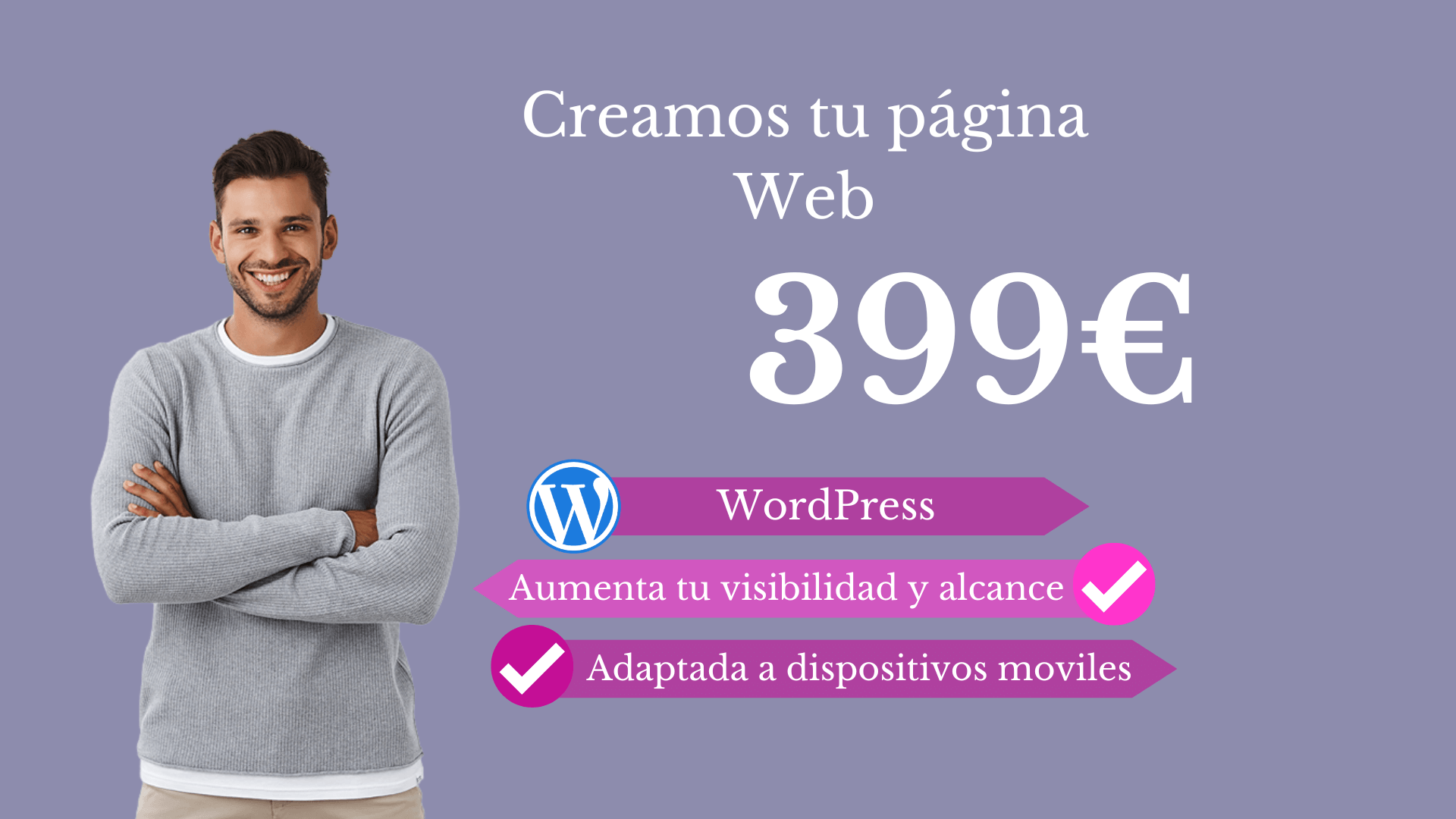 pagina web barata, crea tu web, wordpress